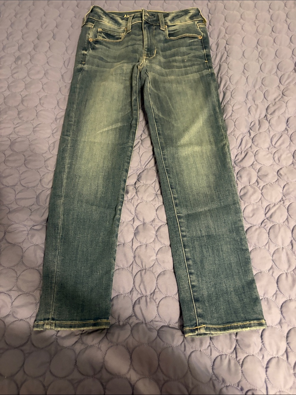 American Eagle Outfitters Women's Wash Straight Leg Jeans
